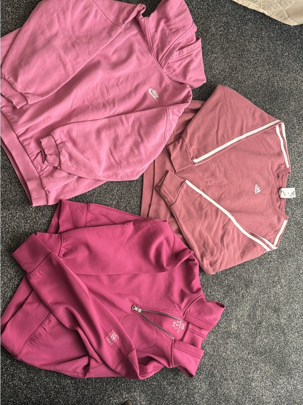 Girls Pink Sweatshirt Lot